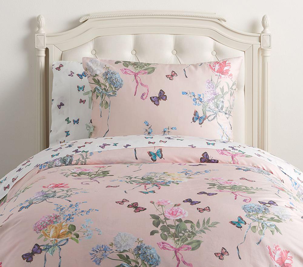 Monique Lhuillier Organic Sateen Floral Bouquet Duvet